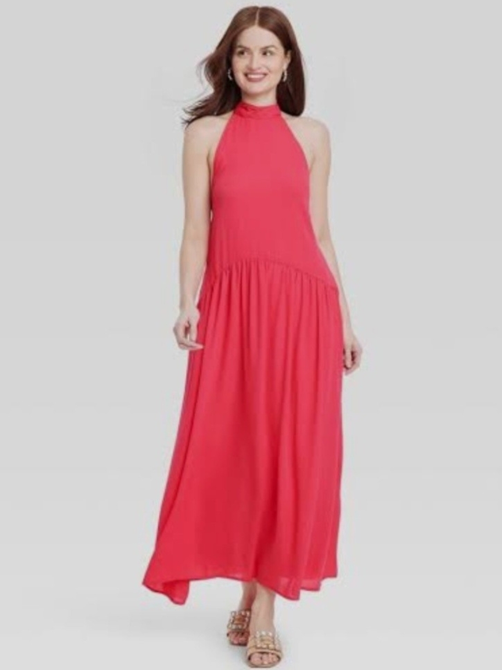 a new day Halter Maxi Dress in Coral
